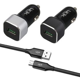 Linktech C681 Qc 3.0 18W Micro Usb Araç İçi Şarj Aleti Set
