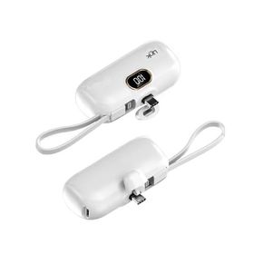 Linktech EP52 Strong Eco Friendly Type-C Port 4800 mAh Lityum Polimer Beyaz Mini Powerbank