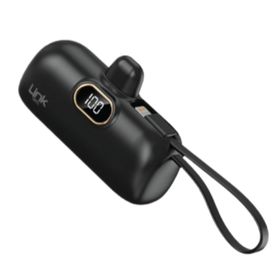 Linktech EP52 Strong Eco Friendly Type-C Port 4800 mAh Lityum Polimer Siyah Mini Powerbank
