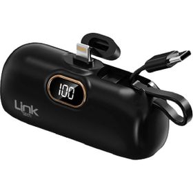 Linktech EP54 Strong Eco Friendly Lightning 4800 mAh Lityum Polimer Siyah Mini Powerbank