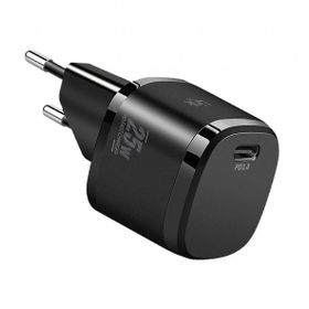 Linktech G825 Supper Silicon Tech Siyah 25W PD USB-C Şarj Adaptörü