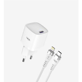 Linktech G841 Premium Tip-C Lightning Kablolu Mini 20W USB-C Süper SL Şarj Aleti