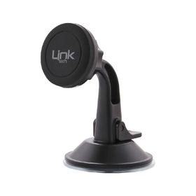 Linktech H710 Mıknatıslı Vantuzlu Siyah Araç İçi Telefon Tutucu