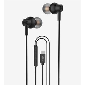 Linktech H72 Mikrofonlu Yüksek Baslı Siyah Kulak İçi Type-C Kablolu Kulaklık