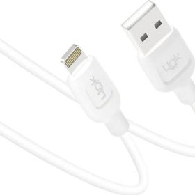 Linktech K449 1 mt 2.4A Beyaz Strong Lightning USB Data Şarj Kablosu