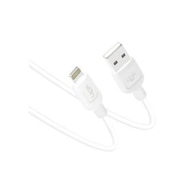 Linktech K449 1 mt 2.4A Beyaz Strong Lightning USB Data Şarj Kablosu