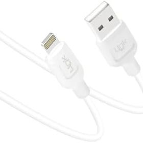 Linktech K449 1 mt 2.4A Beyaz Strong Lightning USB Data Şarj Kablosu