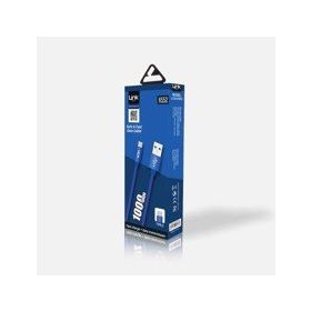 Linktech K552 Type-C Örgü Metal Başlı 1 mt Şarj ve Data Kablosu