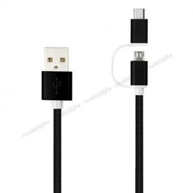 Linktech K556 2in1 Micro USB + Type-C 1.2 mt Şarj ve Data Kablosu