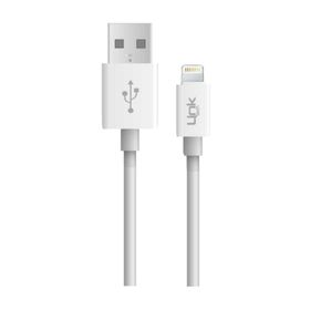 Linktech K559 2.4A 1 mt Beyaz Lightning Şarj ve Data Kablosu