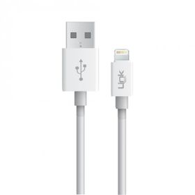 Linktech K559 2.4A 1 mt Beyaz Lightning Şarj ve Data Kablosu