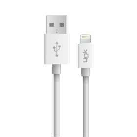 Linktech K559 2.4A 1 mt Beyaz Lightning Şarj ve Data Kablosu
