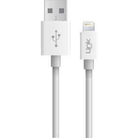 Linktech K559 2.4A 1 mt Beyaz Lightning Şarj ve Data Kablosu