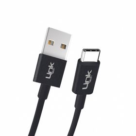 Linktech K564 Strong Type-C 3A 30 cm Siyah Data/Şarj Kablosu