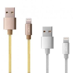 Linktech K571 Micro Örgü Metal Başlı 3 mt Siyah USB Data ve Şarj Kablosu