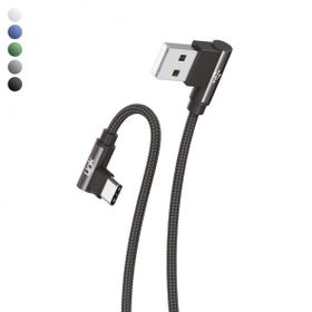 Linktech K594 Safe Type-C USB 90 Derece 1.5 mt Şarj Kablosu ve Data Kablosu