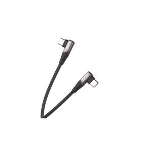 Linktech K595 Safe 60W 1.5 m Type-C-Type-C 90 Derece Data Şarj Kablosu