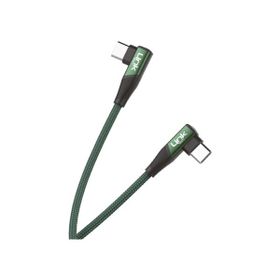 Linktech K595 Safe 60W 1.5 m Type-C-Type-C 90 Derece Data Şarj Kablosu