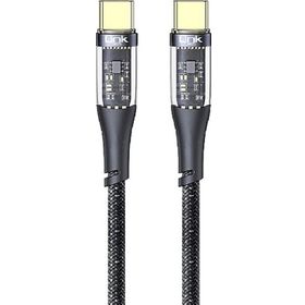 Linktech K670 130 cm 60 W Type-C Şeffaf Şarj Kablosu