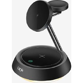 Linktech LPW-W797 Premium Üçü Bir Arada Masaüstü Wireless Telefon Tutacağı ve Şarj Aleti