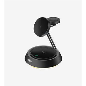 Linktech LPW-W797 Premium Üçü Bir Arada Masaüstü Wireless Telefon Tutacağı ve Şarj Aleti