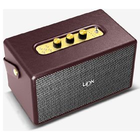 Linktech M402 Retro Nostalji Taşınabilir Mikrofonlu Kahverengi Bluetooth Hoparlör