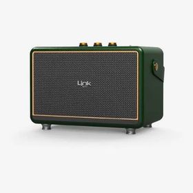 Linktech M407 Premium Mikrofonlu 50 W Retro Yeşil Bluetooth Hoparlör