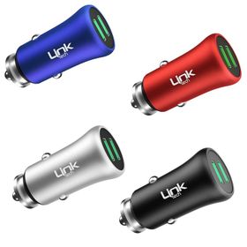 LinkTech M580 12W 2.4A Metal Araç İçi Şarj Aleti Adaptör