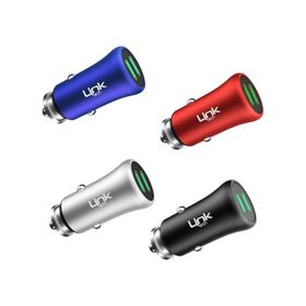 LinkTech M580 12W 2.4A Metal Araç İçi Şarj Aleti Adaptör