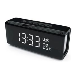Linktech Q219 Saatli Siyah Bluetooth Hoparlör