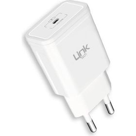 Linktech S667 20W Beyaz Pd Type-c Çıkışlı Hızlı Şarj Aleti