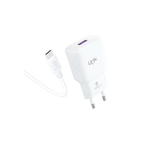 Linktech T443E QC 3.0A Strong 18W Şarj Aleti ve Type-C USB Kablo Seti