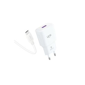 Linktech T443E QC 3.0A Strong 18W Şarj Aleti ve Type-C USB Kablo Seti