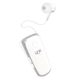 Linktech V78 Makaralı Titreşimli Beyaz Bluetooth Kulaklık