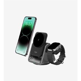 Linktech W798 Premium 3in1 15W Masaüstü Telefon Tutacağı ve Magsafe Wireless Şarj Aleti