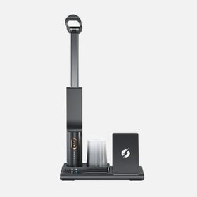 Linktech W799 Premium Siyah 3in1 Arada Masaüstü Wireless Telefon Tutacağı ve Şarj Aleti