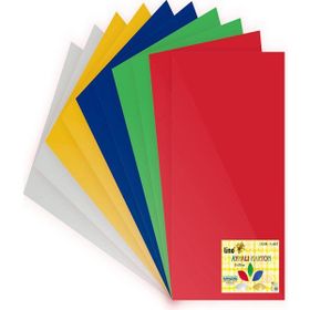 Lino 2708JQ 50x70 CM Metalik 5 Renk 10'lu Aynalı Karton