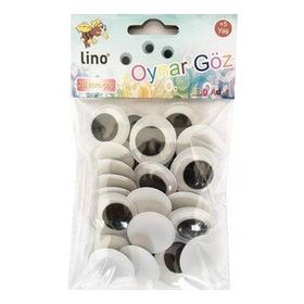 Lino 28 mm Çapında 30 Adet Oynar Göz
