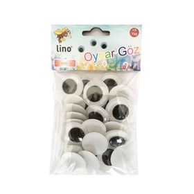 Lino 28 mm Çapında 30 Adet Oynar Göz