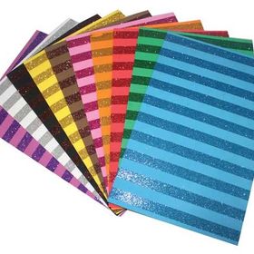 Lino 2801j-1 A4 Simli Çizgi Desen 10 Renk Eva