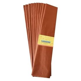Lino 50 cm x 2 m 10'lu Kahverengi Lüx Krapon Kağıdı