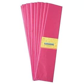 Lino 50 cm x 2 m 10'lu Pembe Lüx Krapon Kağıdı