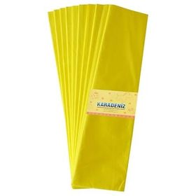 Lino 50 cm x 2 m 10'lu Sarı Lüx Krapon Kağıdı