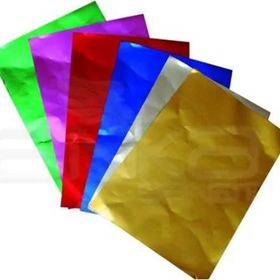 Lino Alüminyum Folyo Çift Taraflı 6 Renk 10'lu 23x33 cm El İşi Kağıdı