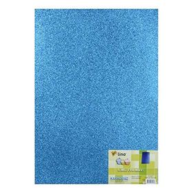 Lino Eva 50x70 cm Mavi 2 mm Simli Kağıt