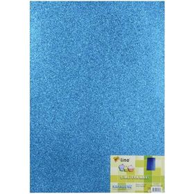 Lino Eva 50x70 cm Mavi 2 mm Simli Kağıt