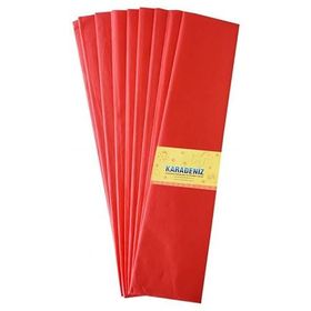 Lino Lüx 10'lu 50 cm x 2 mt Kırmızı Krapon Kağıdı