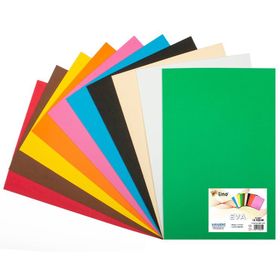 Lino RBE-202 50x70 cm 10 Renk 2 mm 10'lu Paket Eva