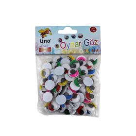 Lino RBZ-015 Renkli 100 Adet 15 mm Oynar Göz