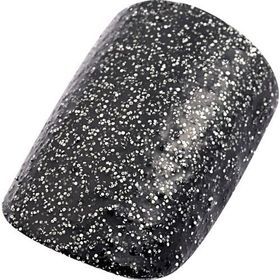 Lionesse 4432 Siyah Simli Glitter Seri Takma Tırnak